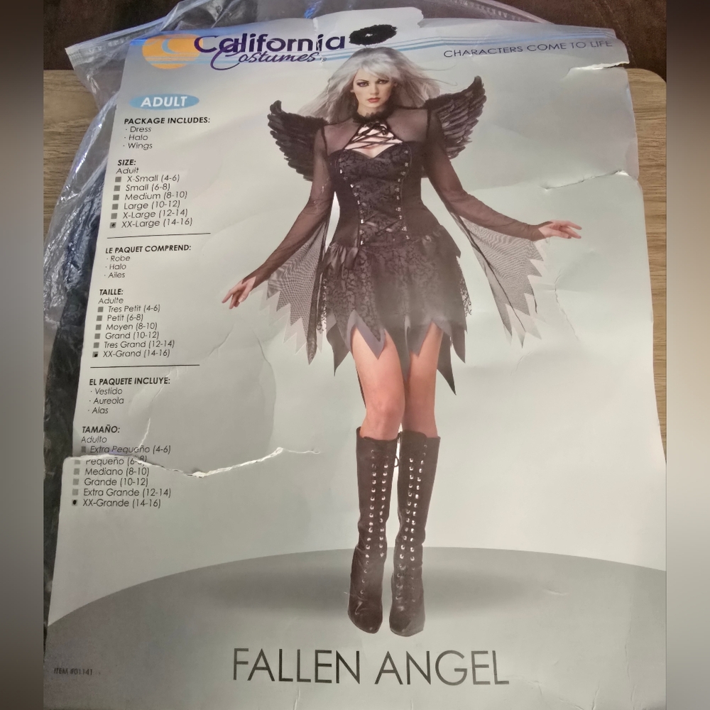 California costumes women sexy Fallen Angel Dress.     EP1